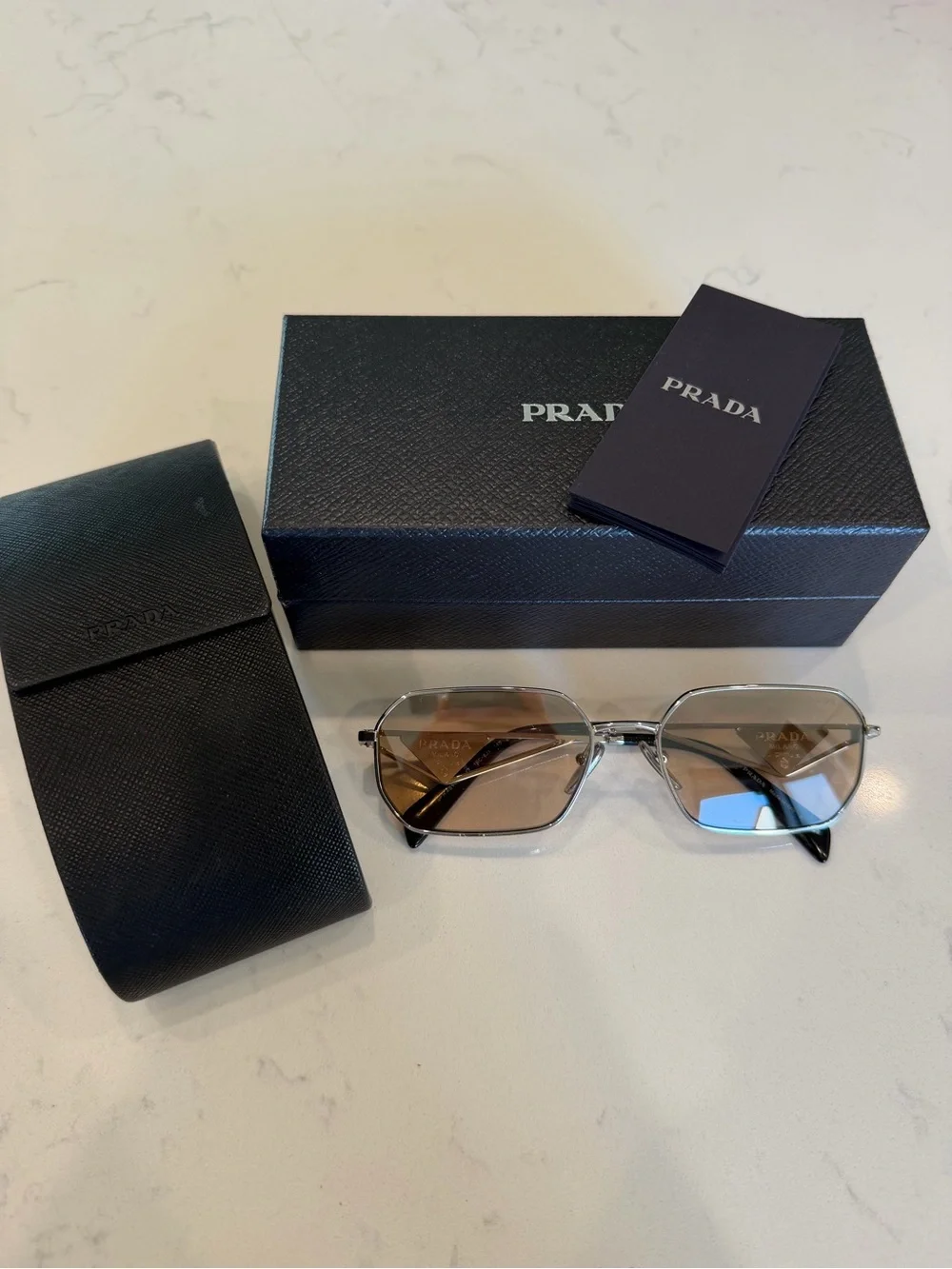 Prada - PRA51S Brown Mirror Silver Gradient
